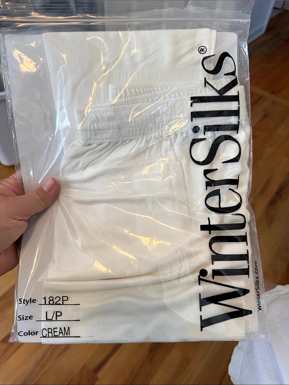 Wintessentials 182P Cream Leggings Size Large NWT